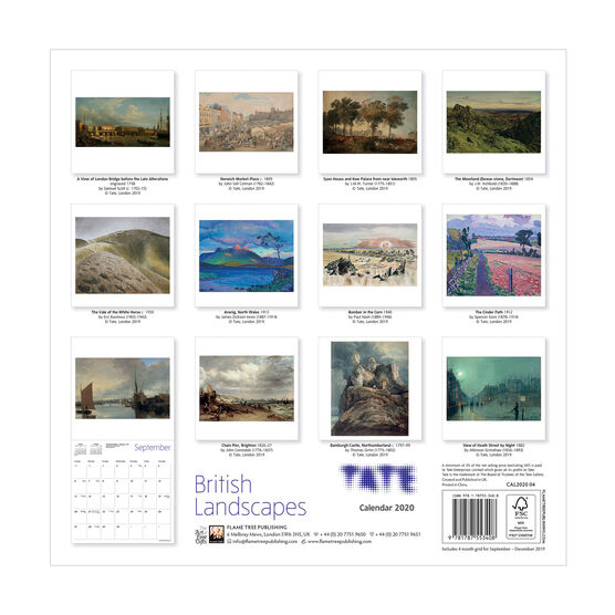 Tate British Landscapes Calendar 2025 