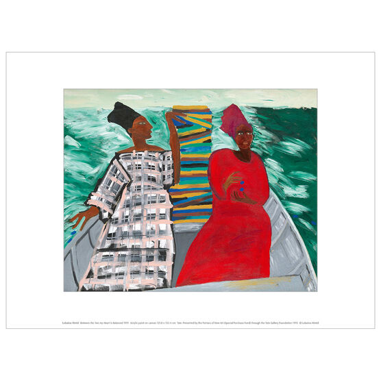 Lubaina Himid Between the Two my Heart is Balanced art print