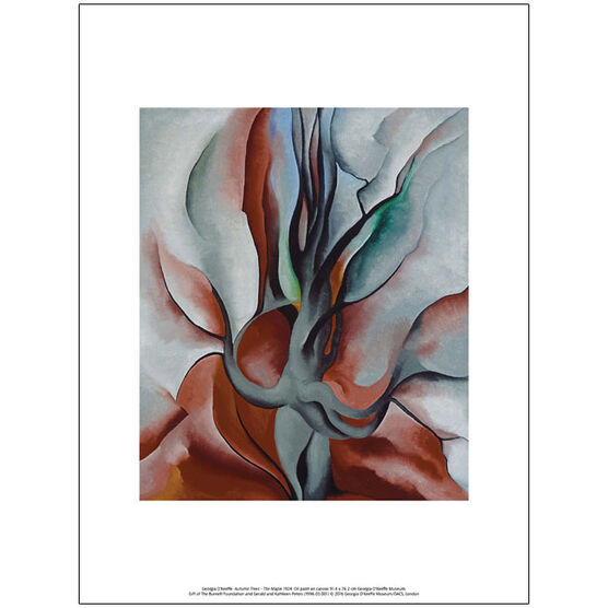 Georgia O'Keeffe Autumn Trees (exhibition print)