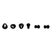 Black flexible ring - from all angles