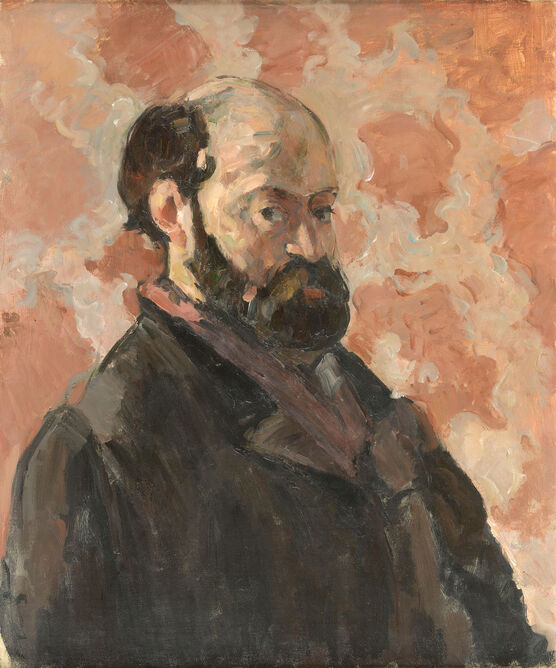 Paul Cezanne: Portrait of the Artist with a Pink Background