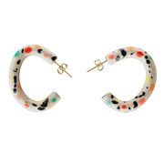 Ceramic Carnival curve earrings