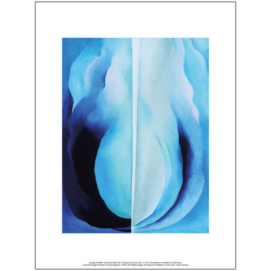 Georgia O'Keeffe Abstraction Blue (exhibition print)