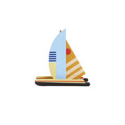 Halfmoon paper catamaran
