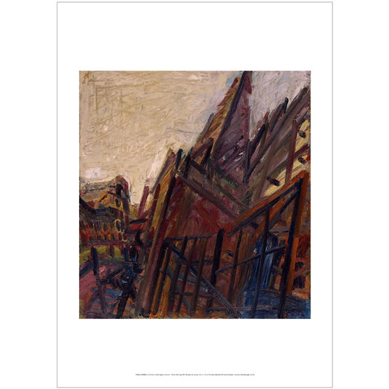 Frank Auerbach: Chimney in Mornington Crescent - Winter Morning poster