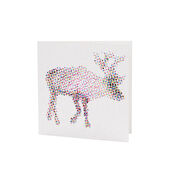 Emily Groves: CMYK Reindeer Christmas card (pack of 6)