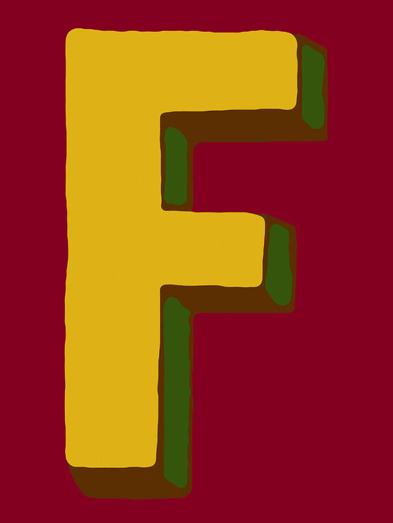 Bob and Roberta Smith: Bobs Alphabet: F
