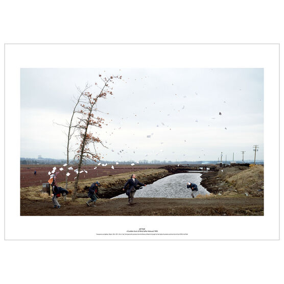 Jeff Wall A Sudden Gust of Wind poster