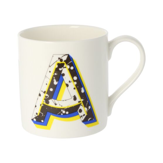 Alphabet of art mug - A