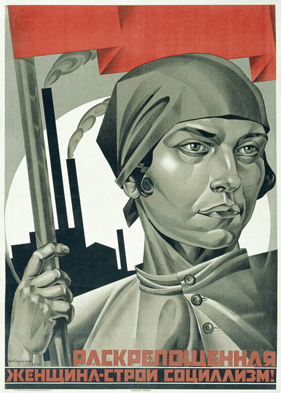 Strakhov: Emancipated Woman: Build Socialism!