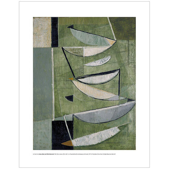 Sir Terry Frost: Green Black and White Movement (mini print)