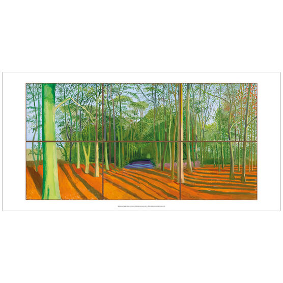David Hockney Woldgate Woods, 6 & 9 November 2006 (poster)