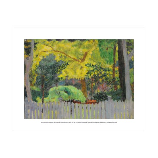Pierre Bonnard: The Violet Fence (mini print)