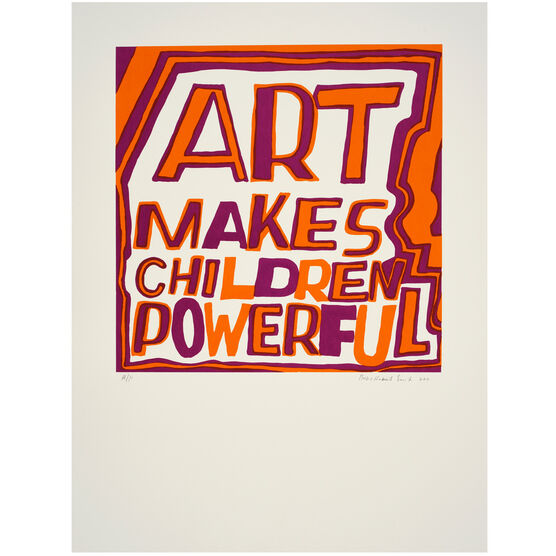 Bob and Roberta Smith, Art Makes Children Powerful, 2017