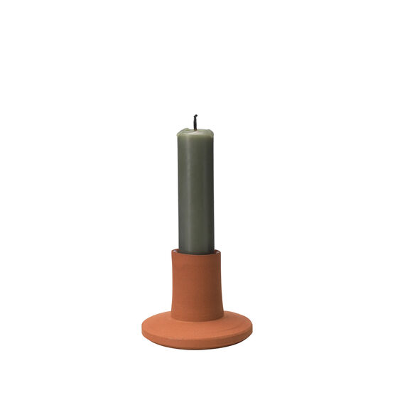 Terracotta candle holder