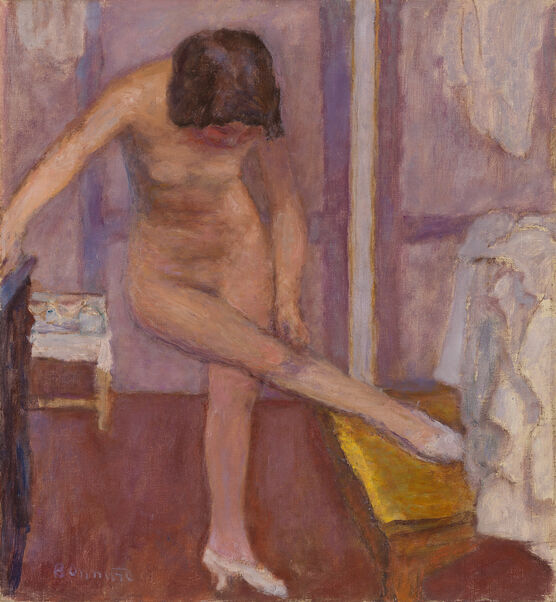 Pierre Bonnard: Nude Bending Down