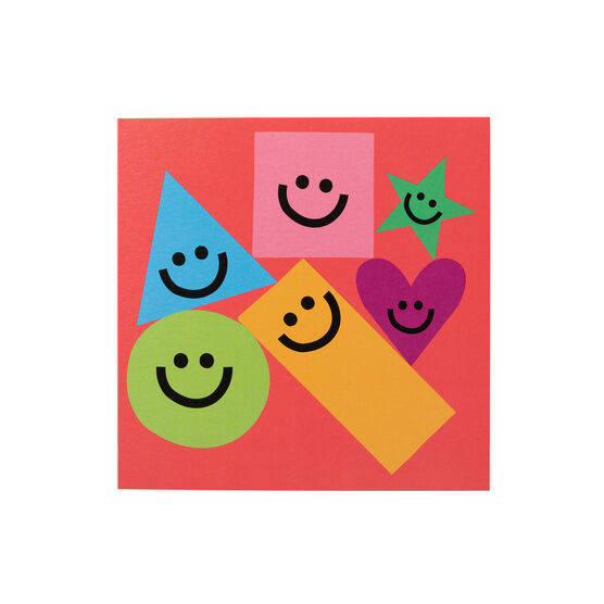 Marcus Walters Smiling Shapes greetings card