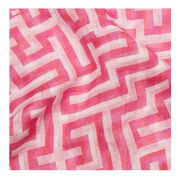 Anni Albers pink Meander scarf
