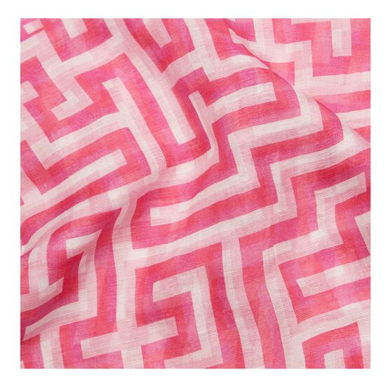 Anni Albers pink Meander scarf