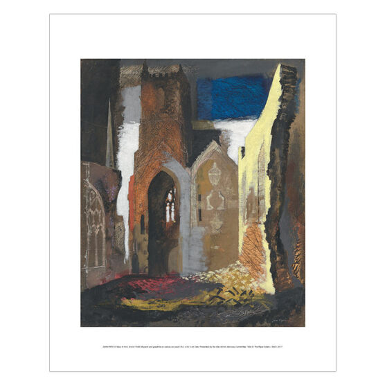 John Piper: St Mary le Port, Bristol mini print