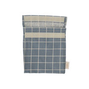 Gridded blue sandwich bag