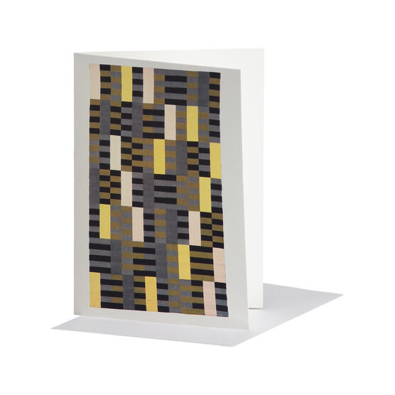 Anni Albers: Black White Yellow greetings card