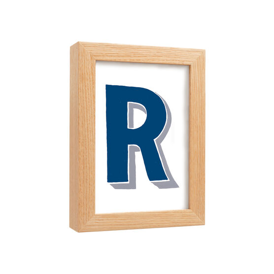 Bob and Roberta Smith Bobs Alphabet framed A6 print: R