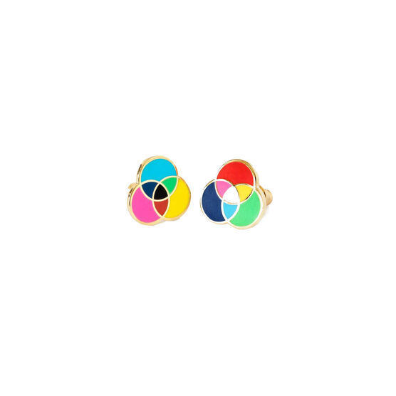 RGB and CMYK earrings