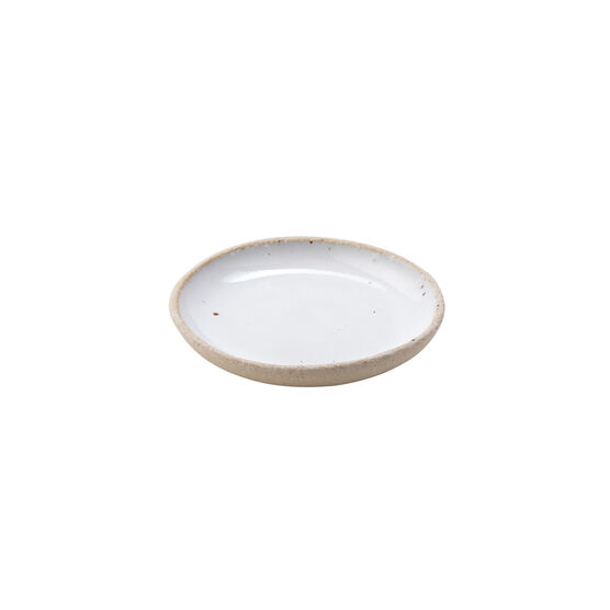 White ceramic salt bowl