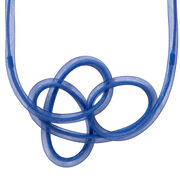 Blue mesh short necklace