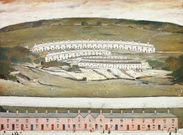 LS Lowry: Hillside in Wales