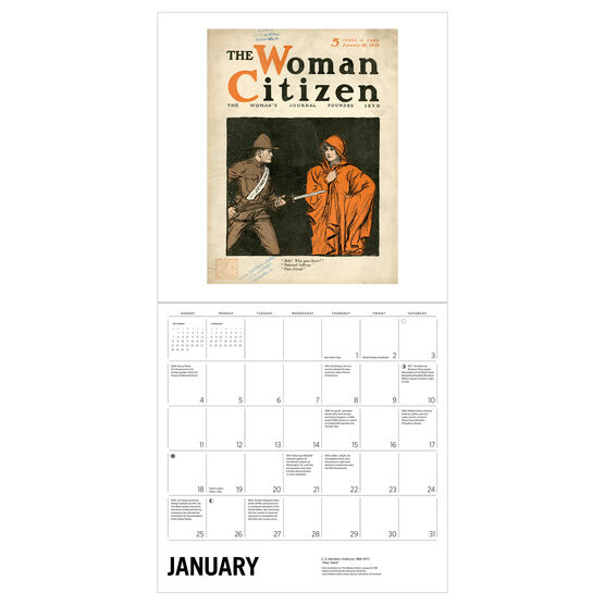 The Fight for Women's Rights 2026 wall calendar