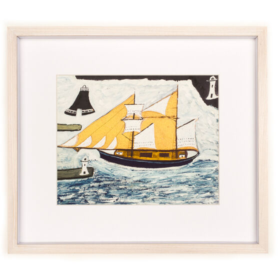 Alfred Wallis The Blue Ship (framed print)