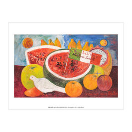 Frida Kahlo Long Live Life and Doctor Farill art print
