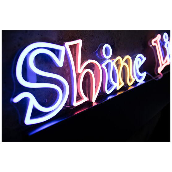 Chila Kumari Singh Burman Shine Light neon light