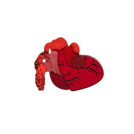 Tatty Devine Frida Kahlo heart brooch