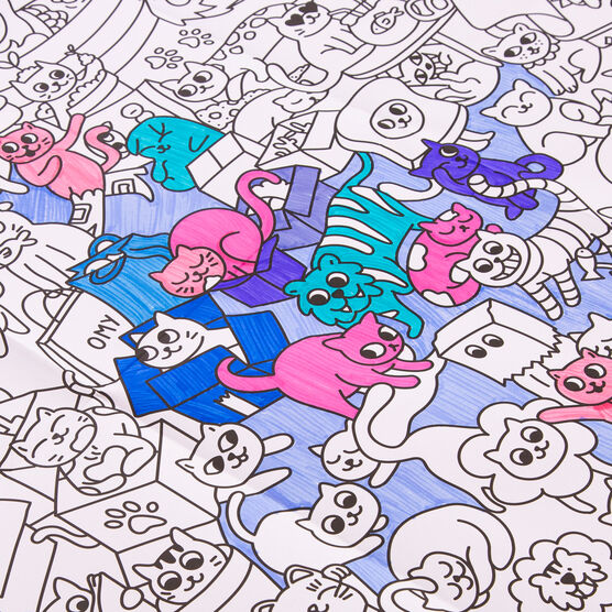 Kitty giant colouring poster