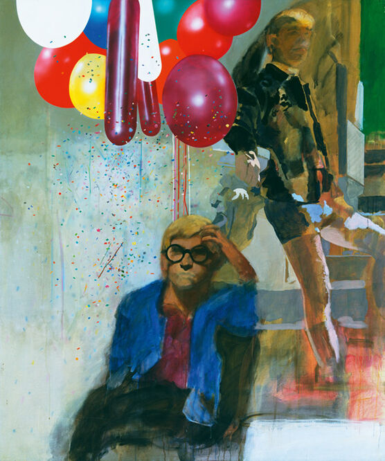 Blake: Portrait of David Hockney in a Hollywood Spanish Interior