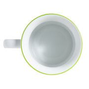 White and green Tate mug