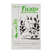 Cent Ans Picasso Galerie Lucette Herzog, 1981 rare vintage poster