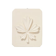 Decorative leaf plaster cast plaque