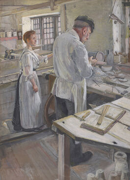 Sylvia Pankhurst: An Old-fashioned Pottery Turning Jasper-ware