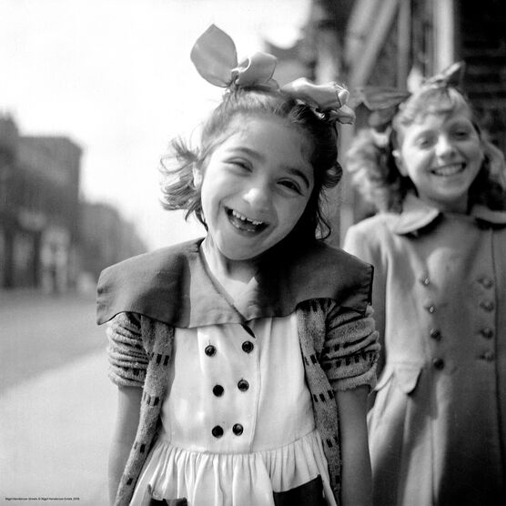 Nigel Henderson: Two unidentified girls in the street