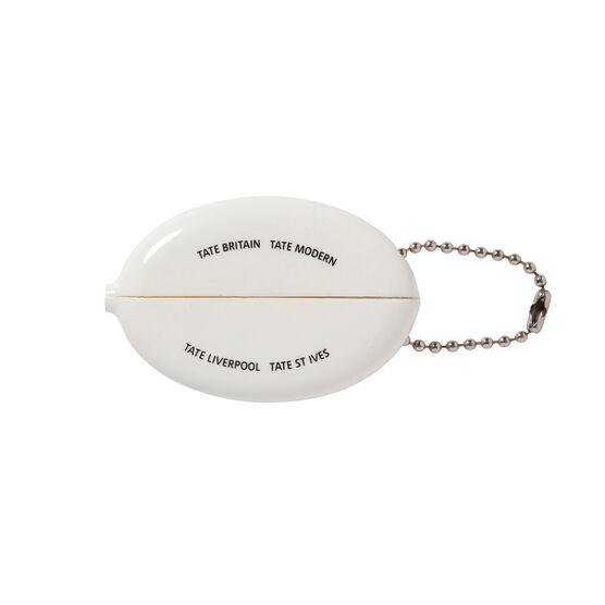 Tate logo white coin pouch