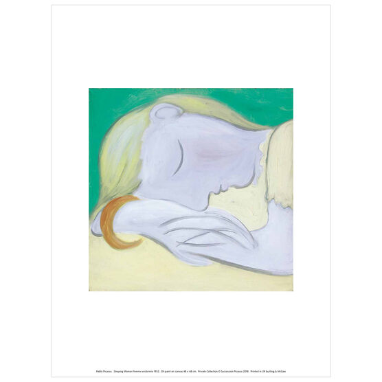Pablo Picasso: Sleeping Woman exhibition print