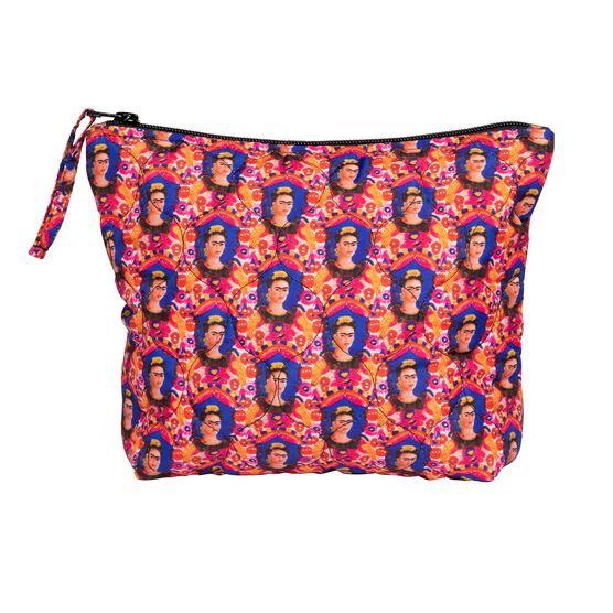 Frida Kahlo quilted zip pouch