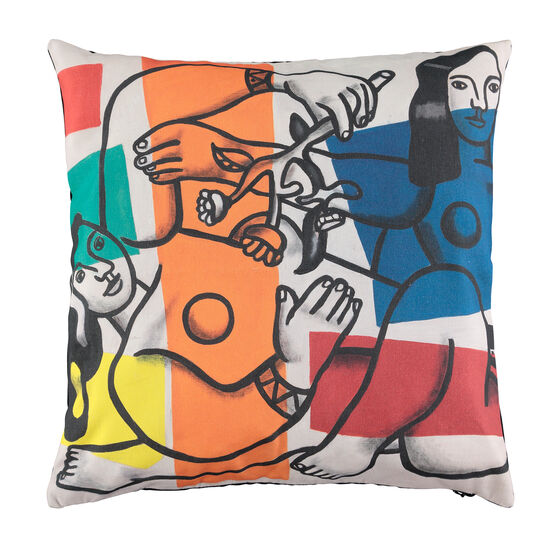Léger Two Women Holding Flowers cushion cover