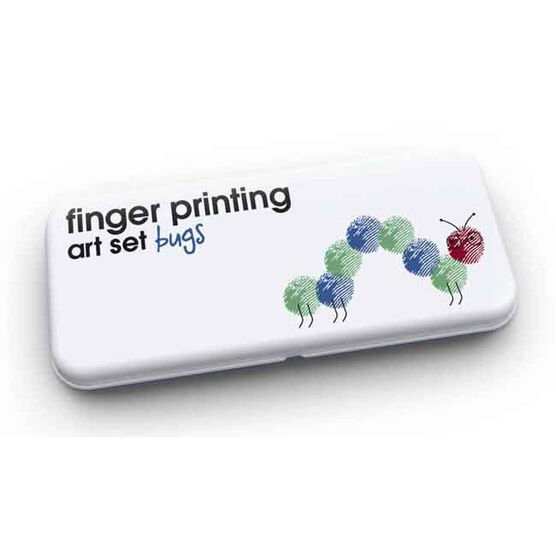 Finger printing art set bugs