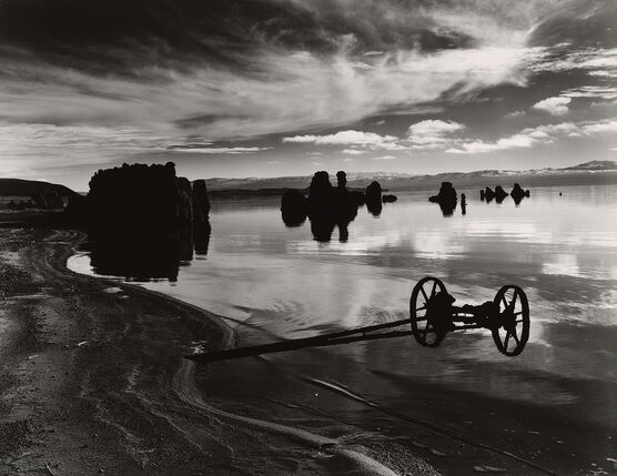 Brett Weston: Untitled (Wagon, Mono Lake, California)