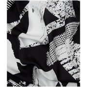 Laura Slater monochrome silk scarf